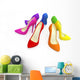 Colorful High Heels Wall Decal