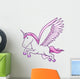 Unicorn Pegasus Vector Illustration Wall Decal