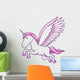 Unicorn Pegasus Vector Illustration Wall Decal