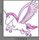Unicorn Pegasus Vector Illustration Wall Decal