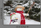 Snowman Funny Winter Scene Wall Decal