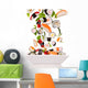 Delicious Pieces Sushi White Wall Decal