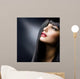 Brunette Makeup Model Left Three-Quarters Profile Wall Decal