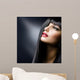 Brunette Makeup Model Left Three-Quarters Profile Wall Decal