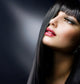 Brunette Makeup Model Left Three-Quarters Profile Wall Decal