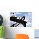 Two Ironworkers Atop Skeleton Wall Decal