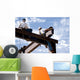 Two Ironworkers Atop Skeleton Wall Decal