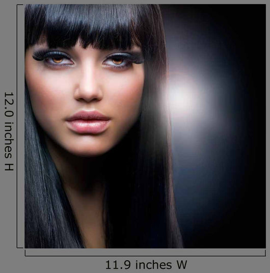 Brunette Makeup Model Wall Decal