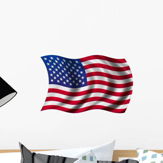 Flag Usa Wall Decal