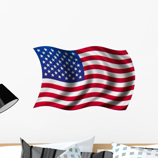 Flag Usa Wall Decal