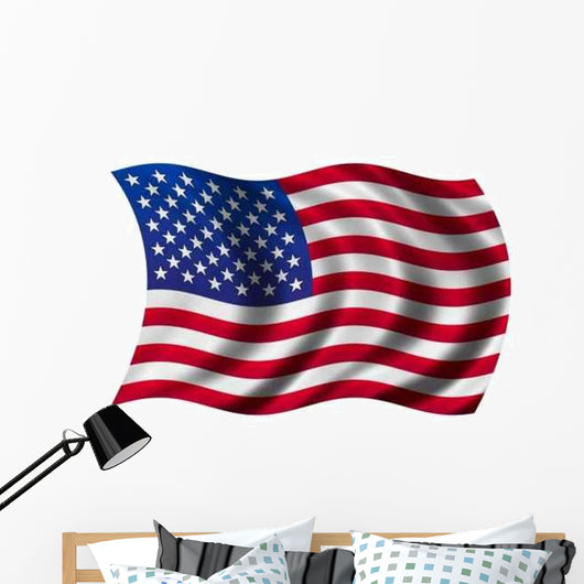 Flag Usa Wall Decal