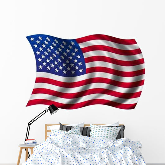 Flag Usa Wall Decal