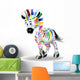 Zebra Quadricromia-Four Color Process Wall Decal