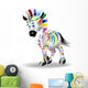 Zebra Quadricromia-Four Color Process Wall Decal