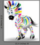 Zebra Quadricromia-Four Color Process Wall Decal