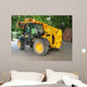 Excavating Machine Cobbled Street Wall Decal