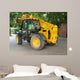 Excavating Machine Cobbled Street Wall Decal