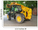 Excavating Machine Cobbled Street Wall Decal