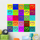 Warhol Hearts Wall Decal
