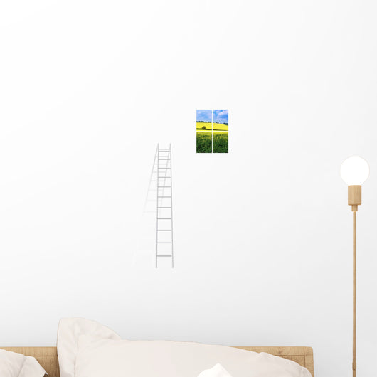 Ladder To Window Wall Decal