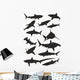 Various Sharks Wall Stickers Wall Decal