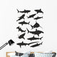 Various Sharks Wall Stickers Wall Decal