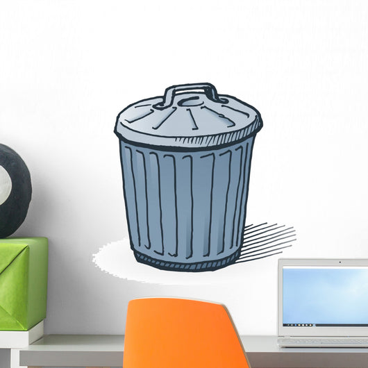 American Trash Can Wall Decal