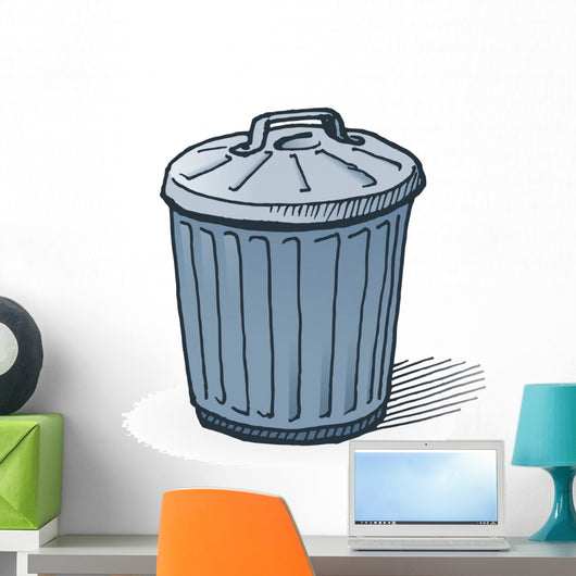 American Trash Can Wall Decal