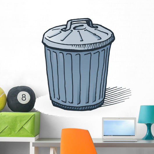 American Trash Can Wall Decal