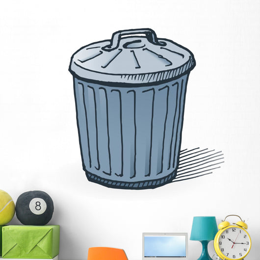 American Trash Can Wall Decal