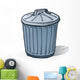 American Trash Can Wall Decal