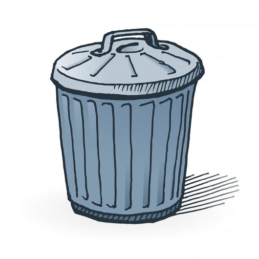 American Trash Can Wall Decal