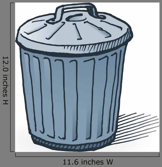 American Trash Can Wall Decal
