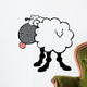 Funky Black Sheep Sticking Wall Decal