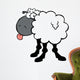 Funky Black Sheep Sticking Wall Decal