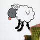 Funky Black Sheep Sticking Wall Decal
