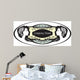 Card Oval Shape Hair Wall Decal