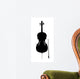 Cello Outline Silhouette Wall Decal