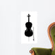 Cello Outline Silhouette Wall Decal