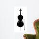 Cello Outline Silhouette Wall Decal