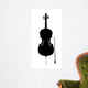 Cello Outline Silhouette Wall Decal