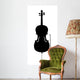 Cello Outline Silhouette Wall Decal