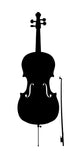 Cello Outline Silhouette Wall Decal