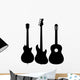 Guitar Electro Acoustic Silhouette Wall Decal