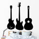 Guitar Electro Acoustic Silhouette Wall Decal