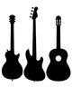 Guitar Electro Acoustic Silhouette Wall Decal