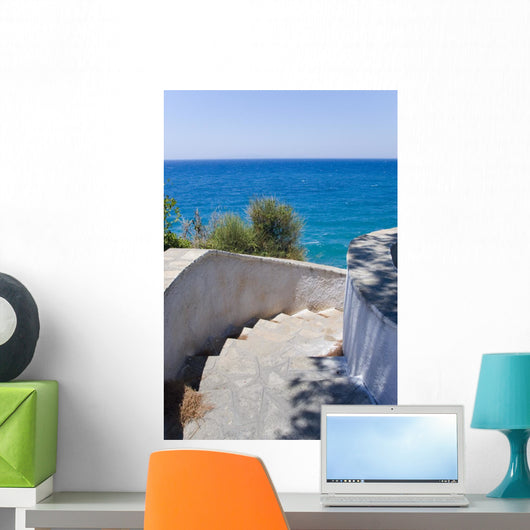 Stairs Leading Down To the OceanWall Decal