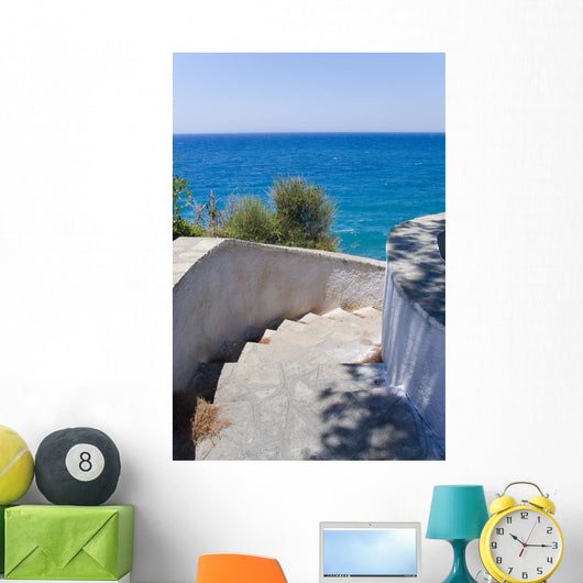 Stairs Leading Down To the OceanWall Decal