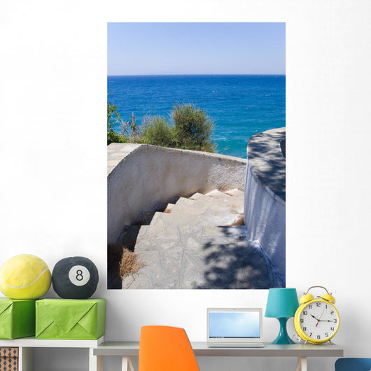 Stairs Leading Down To the OceanWall Decal