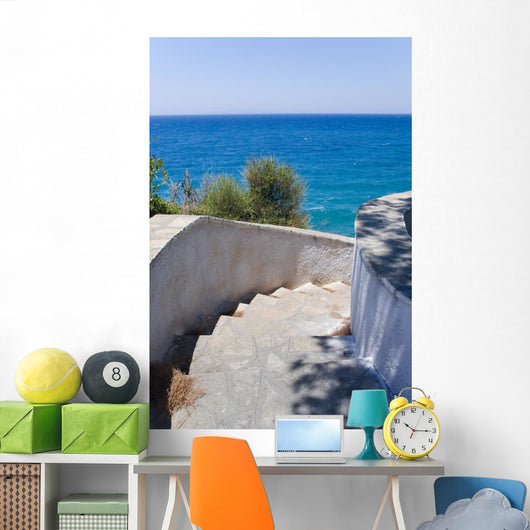 Stairs Leading Down To the OceanWall Decal